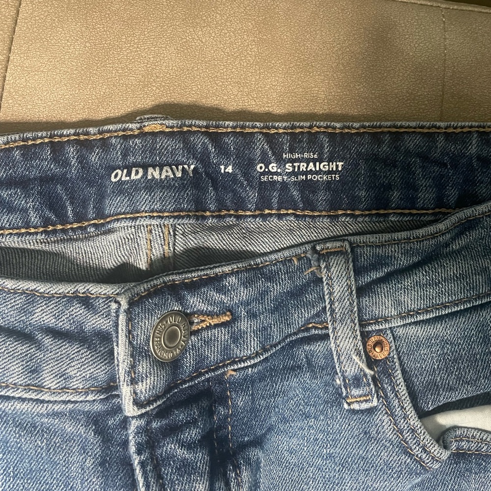 Old Navy OG straight high waisted jean - size 14